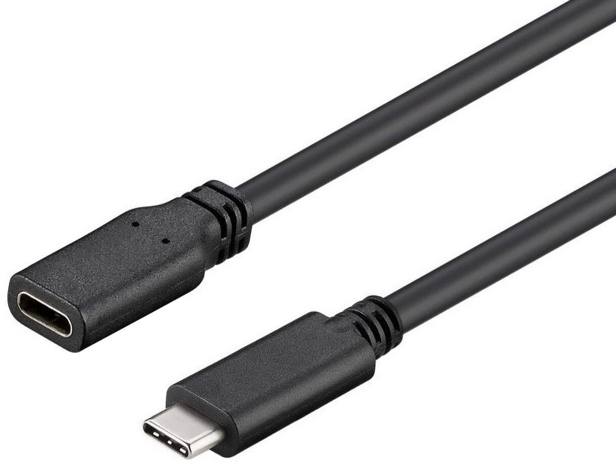 PREMIUMCORD USB- C prodlužovací kabel (USB 3.1 generation 1), C/M - C/F, 2m