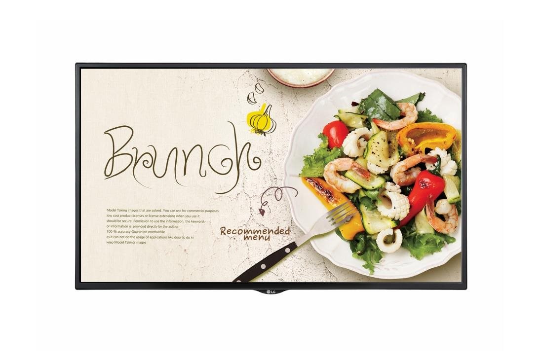 LG 49" signage 49XS4P - Window Facing, FHD, 4000nit, 24/7, 3% haze, webOS 6.0, M+, EMC B,