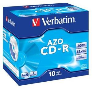 VERBATIM CD-R 700 MB 52× (10 ks) Jewel Case – DataLifePlus