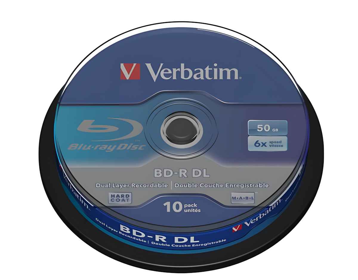 Verbatim BD-R Dual Layer 50GB 10 ks – Blu-ray zapisovací disky, spindle
