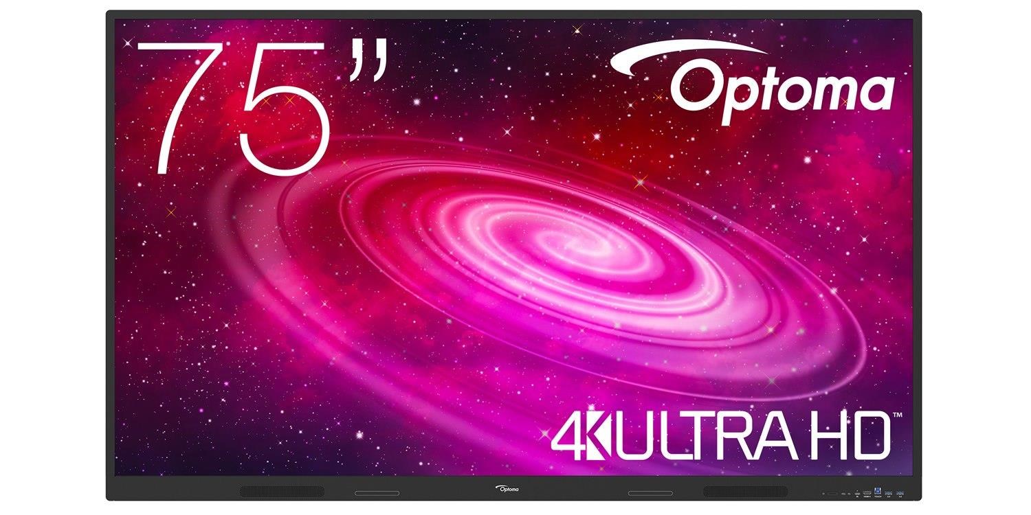 Optoma 1751RK IFPD 75" - interaktivní dotykový, 4K UHD, multidotyk 40prstu, Android 14, 8GB RAM / 64GB ROM