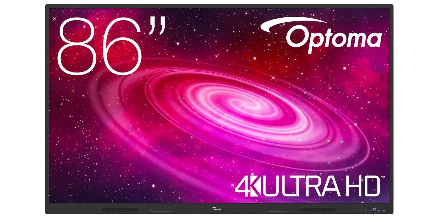 Optoma 1861RK IFPD 86" - interaktivní dotykový, 4K UHD, multidotyk 40prstu, Android 14, 8GB RAM / 64GB ROM