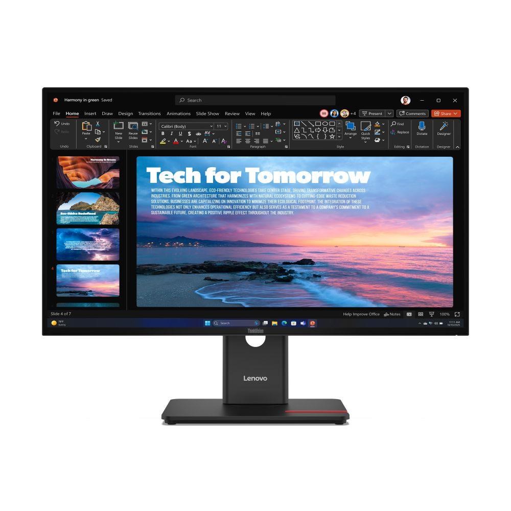 LENOVO LCD T27QD-40 - 27palcový,IPS,16:9,2560x1440,120Hz,350cd/m2,1500:1,4ms,HDMI,DP,DPout,DC,USB Hub,USB-C(96W PD),RJ45,Pivot