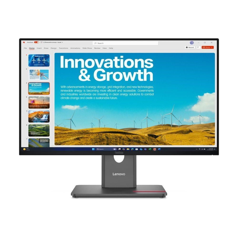 LENOVO LCD P24QD-40 - 23,8palcový,IPS,16:9,2560x1440,120Hz,300cd/m2,1500:1,4ms(GtG),DP,HDMI,DPout,DC,USB Hub,USB-C,RJ45,Pivot