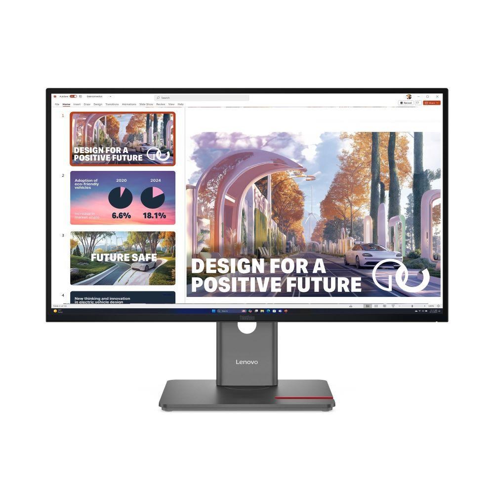 LENOVO LCD P27QD-40 - 27palcový,ECO-IPS,16:9,2560x1440,120Hz,350cd/m2,1500:1,4ms(GtG),HDMI,DP,DPout,DC,USBHub,USB-C,RJ45,Pivot