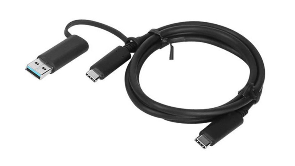 LENOVO kabel USB-C to 2x USB-C Cable 1m