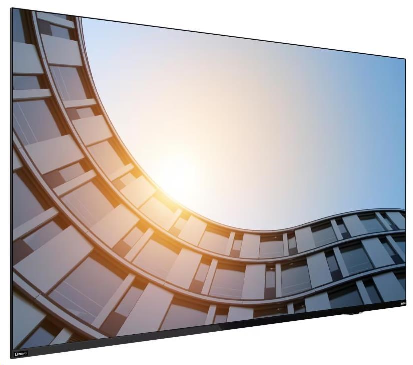LENOVO LCD E55 - 54.6”,VA,matný,16:9,3840x2160,60Hz,8ms,400cd/m2,5000:1,HDMI,DP,USB-C,RJ45,USBHub,VESA