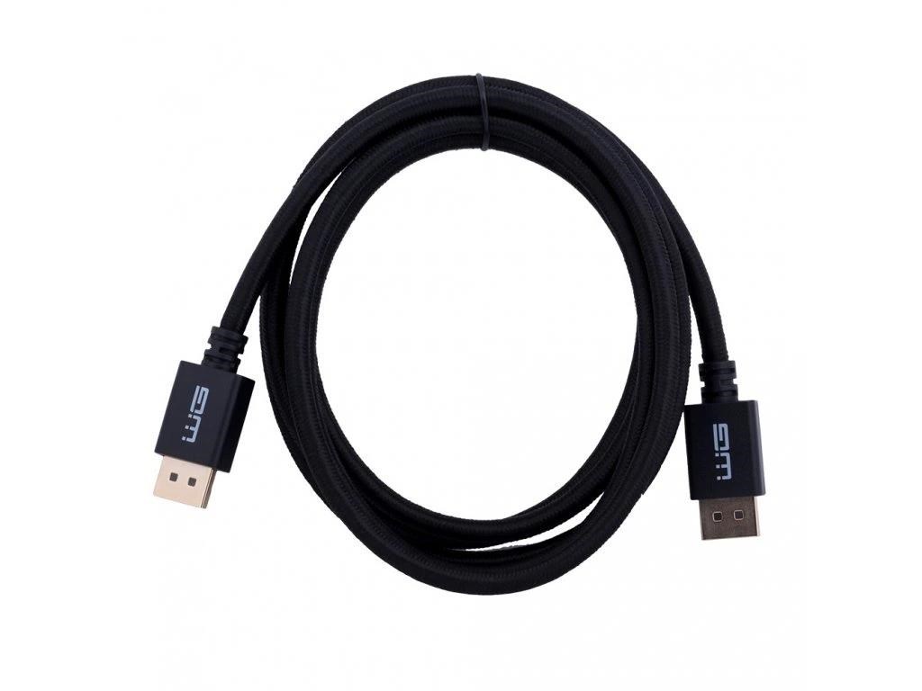 WG - Kabel video DisplayPort (male) to DisplayPort (male) / 4K 60Hz / 2m / braided / gold plated