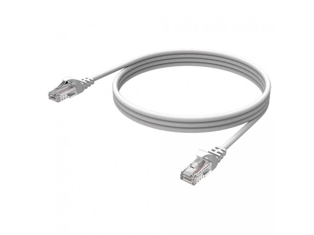 WG - Síťový propojovací kabel RJ45 (male) to RJ45 (male) / CAT-5E / 15m / white