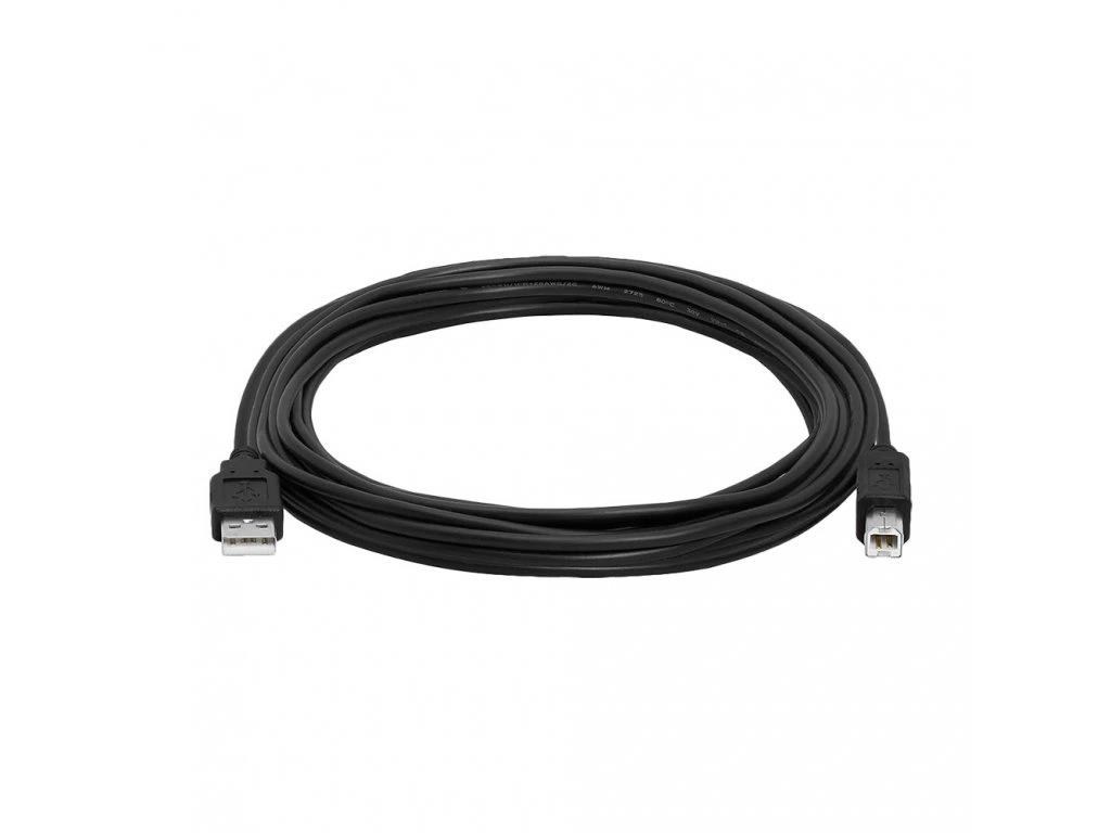 WG Datový kabel USB-A (male) to USB-B (male) / 5m / black