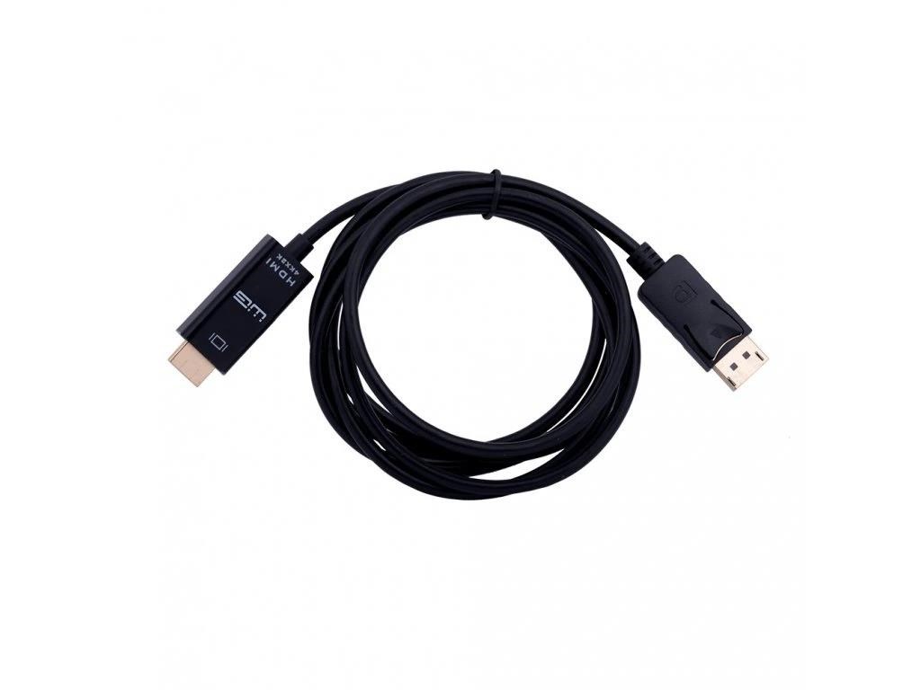 WG Kabel DisplayPort (male) to HDMI (male) / 2m / stíněný / gold plated