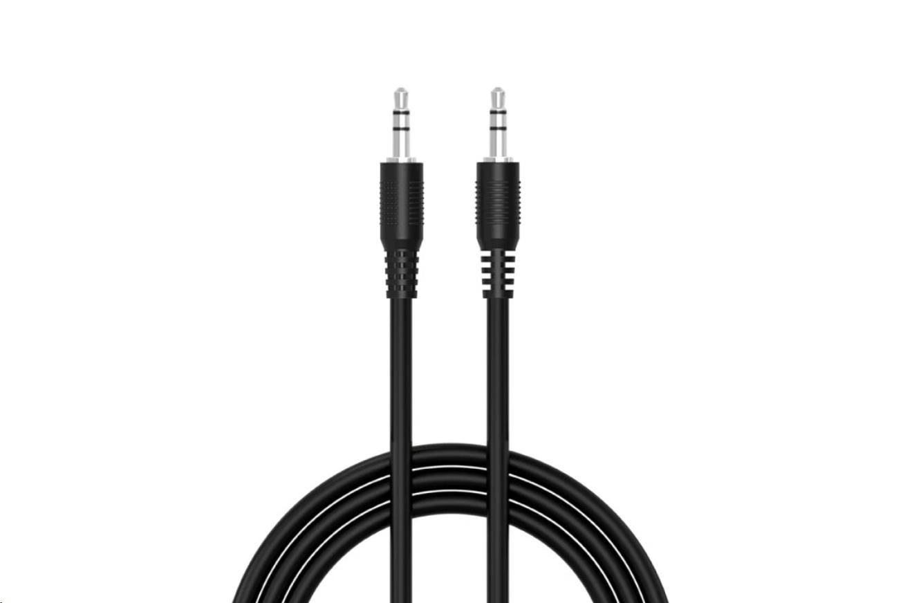 WG Propojovací AUX kabel Jack 3,5mm / 1m / black