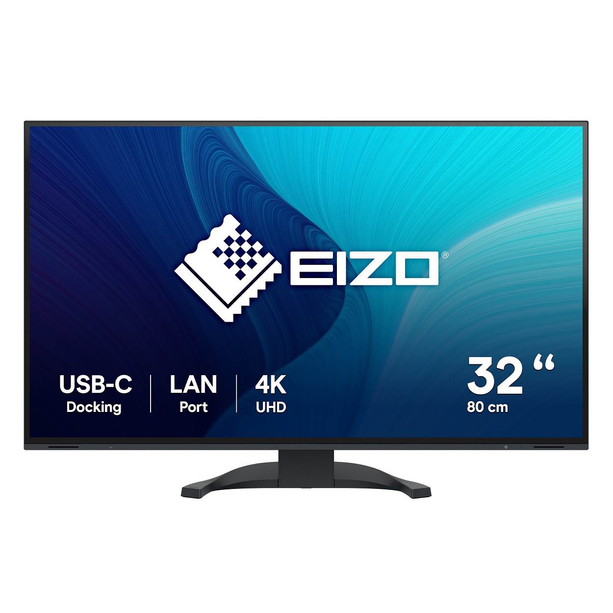 EIZO MT 31,5palcový EV3240X-BK FlexScan, IPS, 3840x2160, 350nit, 2000:1, 5ms, USB-C, DisplayPort, USB, HDMI, KVM, Repro, Černý