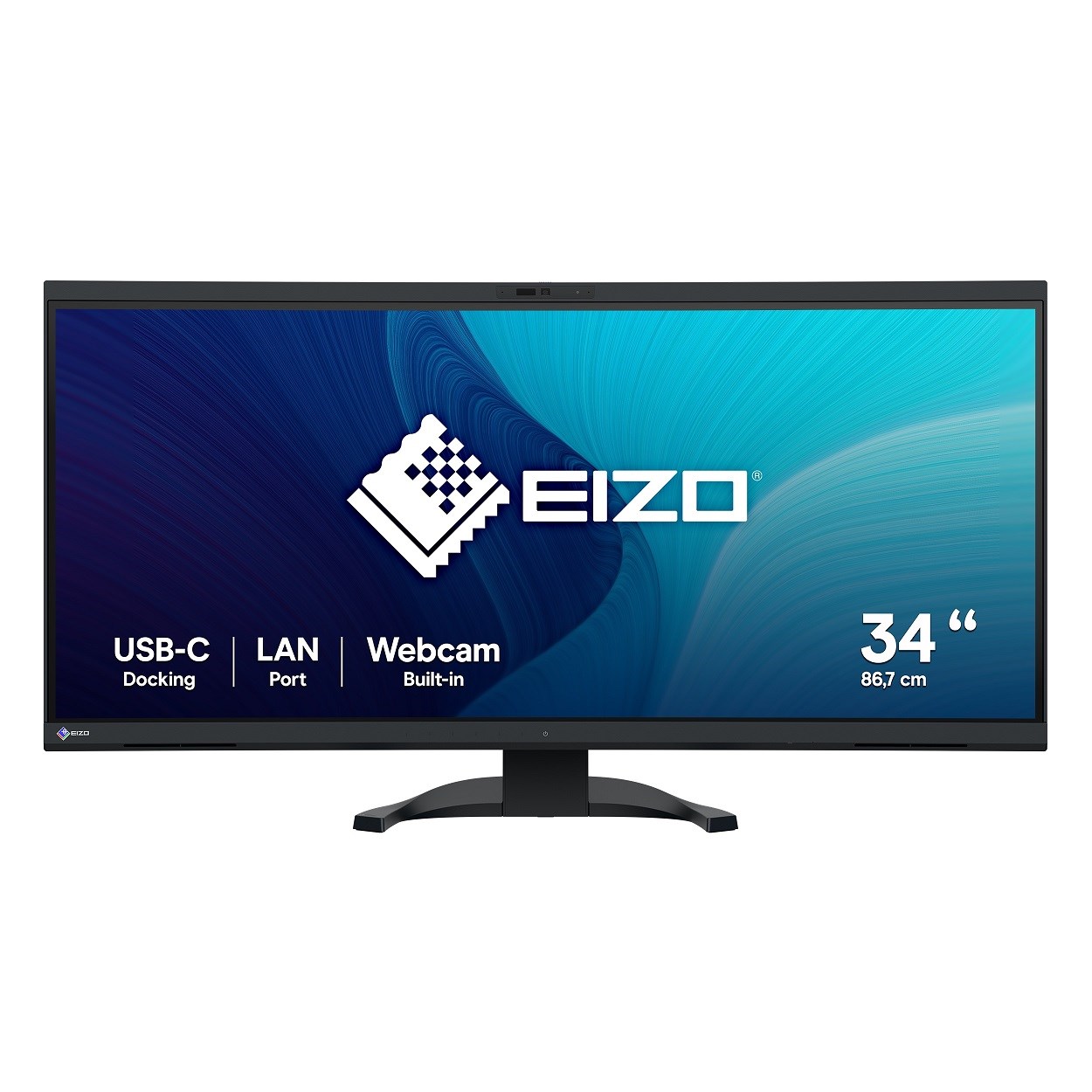 EIZO MT 34palcový EV3450XC-BK FlexScan, IPS, 3840x1440, 300nit, 1000:1, 5ms, USB-C, DisplayPort, USB, HDMI, Repro, Černý