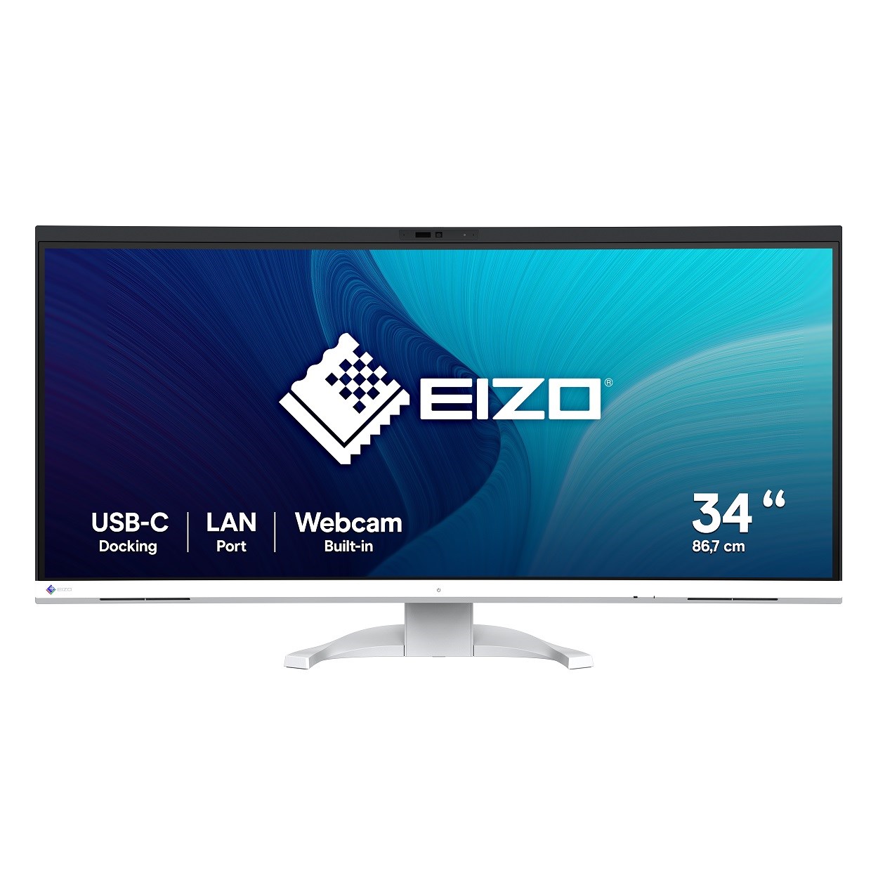 EIZO MT 34palcový EV3450XC-WT FlexScan, IPS, 3840x1440, 300nit, 1000:1, 5ms, USB-C, DisplayPort, USB, HDMI, Repro, Bílý