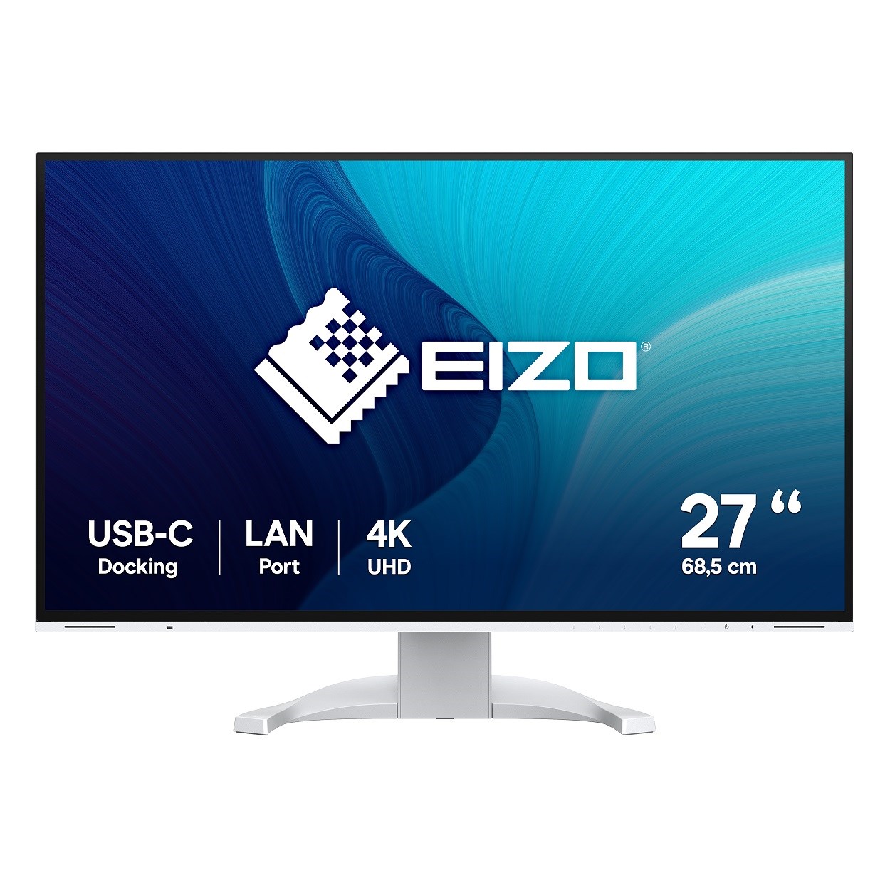 EIZO MT 27palcový EV2740X-WT FlexScan, IPS, 3840x2160, 350nit, 2000:1, 14ms, DisplayPort, 2xHDMI, USB-C, USB, Repro, Bílý