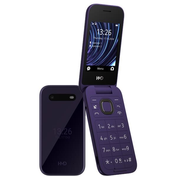 HMD Nokia 2660 Flip – fialový véčkový telefon Dual SIM 4G