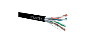 Instalační kabel Solarix STP, Cat6A, drát, PE, cívka 500m SXKD-6A-STP-PE Instalační kabel Solarix STP, Cat6A, drát, PE, cívka 500m SXKD-6A-STP-PE