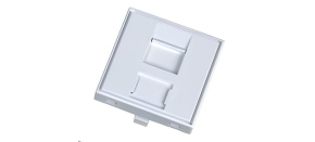 Modul neosazený 1x RJ45, 45x45 mm s prachovkou