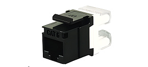Solarix Zařezávací keystone CAT6 UTP RJ45 černý SXKJ-6-UTP-BK