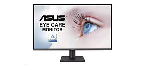 ASUS LCD 27" VA27AQ Eye Care Monitor, 2560x1440, Flat, 75Hz, 1ms, Frameless, 99% sRGB, HDMI, DP, VESA