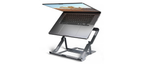 AXAGON STND-LAG hliníkový stojan na notebook 10"-17.3" nastavitelná výška, šedý