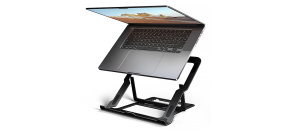 AXAGON STND-LAB hliníkový stojan na notebook 10"-17.3" nastavitelná výška, černý AXAGON STND-LAB hliníkový stojan na notebook 10"-17.3" nastavitelná výška, černý