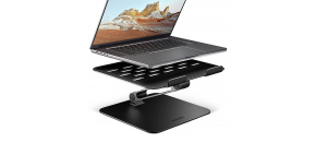 AXAGON STND-LQB hliníkový HQ stojan na notebook 10"-17.3" nastavitelná výška a úhel, černý AXAGON STND-LQB hliníkový HQ stojan na notebook 10"-17.3" nastavitelná výška a úhel, černý