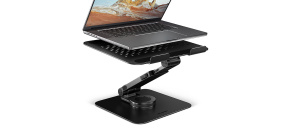 AXAGON STND-LRB hliníkový stojan na notebook 10"-17.3" nastavitelná výška a úhel, otočný, černý AXAGON STND-LRB hliníkový stojan na notebook 10"-17.3" nastavitelná výška a úhel, otočný, černý