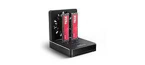 AXAGON ADSA-M2C22, USB-C 20Gbps dokovací stanice pro 2× M.2 NVMe/SATA SSD s funkcí klonování AXAGON ADSA-M2C22, USB-C 20Gbps dokovací stanice pro 2× M.2 NVMe/SATA SSD s funkcí klonování