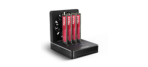 AXAGON ADSA-M2C44, USB4 dokovací stanice pro 4× M.2 NVMe SSD s funkcí klonování AXAGON ADSA-M2C44, USB4 dokovací stanice pro 4× M.2 NVMe SSD s funkcí klonování