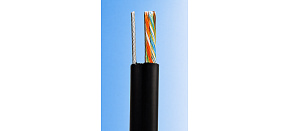 UTP kabel PlanetElite s nosným lankem, Cat5E, drát, venkovní PE, černý, 305m UTP kabel PlanetElite s nosným lankem, Cat5E, drát, venkovní PE, černý, 305m