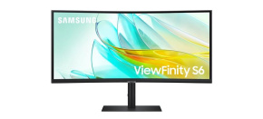 BAZAR - SAMSUNG MT LED LCD Monitor 34" Samsung ViewFinity S65UC - prohnutý,VA,3440x1440,5ms,100Hz,HDMI,DisplayPort,USB3 BAZAR - SAMSUNG MT LED LCD Monitor 34" Samsung ViewFinity S65UC - prohnutý,VA,3440x1440,5ms,100Hz,HDMI,DisplayPort,USB3