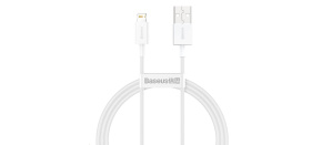 Baseus Superior Series rychlonabíjecí kabel USB/Lightning 2.4A 1m bílá Baseus Superior Series rychlonabíjecí kabel USB/Lightning 2.4A 1m bílá