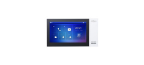 Dahua VTH2421FW-P, 7" dotykový displej, 1024x600, DC12V/PoE 802.3af, paměť, alarm porty, bílý Dahua VTH2421FW-P, 7" dotykový displej, 1024x600, DC12V/PoE 802.3af, paměť, alarm porty, bílý
