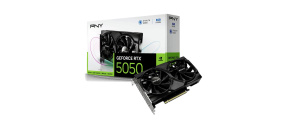 PNY VGA NVIDIA GeForce RTX 5050 Dual Fan 8GB, RTX 5050, 8GB GDDR6, 3xDP, 1xHDMI