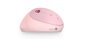 CONNECT IT FOR HEALTH LADIES PINK Bezdrátová vertikální myš, ergonomická, růžová