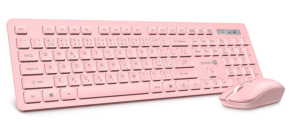 CONNECT IT Set Klávesnice+myš Wireless FashionCombo2, bezdrátová, růžová