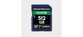 Delkin SD Power 2000X UHS-II U3 (V90) R300/W250 512GB Delkin SD Power 2000X UHS-II U3 (V90) R300/W250 512GB
