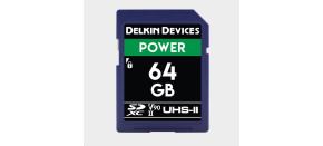 Delkin SD Power 2000X UHS-II U3 (V90) R300/W250 64GB Delkin SD Power 2000X UHS-II U3 (V90) R300/W250 64GB