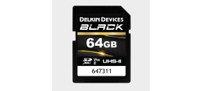 Delkin SDXC BLACK Rugged UHS-II R300/W250 (V90) 64GB (new)