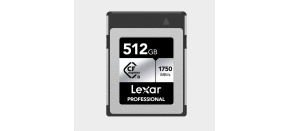 Lexar CFexpress Pro Silver Serie R1750/W1300 512GB Lexar CFexpress Pro Silver Serie R1750/W1300 512GB
