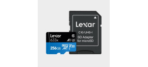 Lexar microSDXC 633x UHS-I/A1/U3/10 R100/W45MB (V30) 256GB