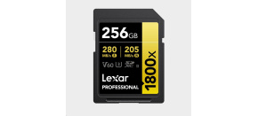 Lexar SDXC Pro 1800x U3 UHS-II R280/W210 (V60) 256GB Lexar SDXC Pro 1800x U3 UHS-II R280/W210 (V60) 256GB
