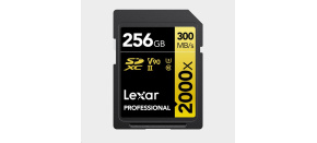 Lexar SDXC Pro 2000X UHS-II U3 R300/W260 (V90) 256GB Lexar SDXC Pro 2000X UHS-II U3 R300/W260 (V90) 256GB