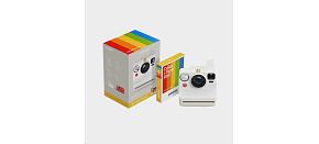 BAZAR - Polaroid Now Gen 3 Pebble White bundle with Color Film (8 photos) - Poškozený obal (Komplet)