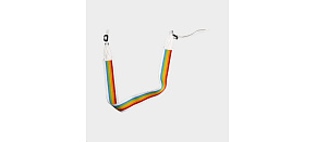 Polaroid Camera Strap Flat Rainbow White Polaroid Camera Strap Flat Rainbow White