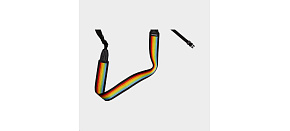 Polaroid Camera Strap Flat Rainbow Black Polaroid Camera Strap Flat Rainbow Black
