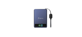 BMX SolidSafe™ 5K Solid-State Magnetic Power Bank, Blue BMX SolidSafe™ 5K Solid-State Magnetic Power Bank, Blue
