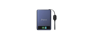 BMX SolidSafe™ 10K Solid-State Magnetic Power Bank, Blue BMX SolidSafe™ 10K Solid-State Magnetic Power Bank, Blue